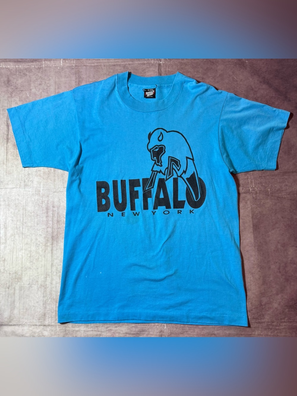 Vintage 90s Screen Stars Buffalo NY T Shirt Tee Made In USA Bills Mens Sz Large